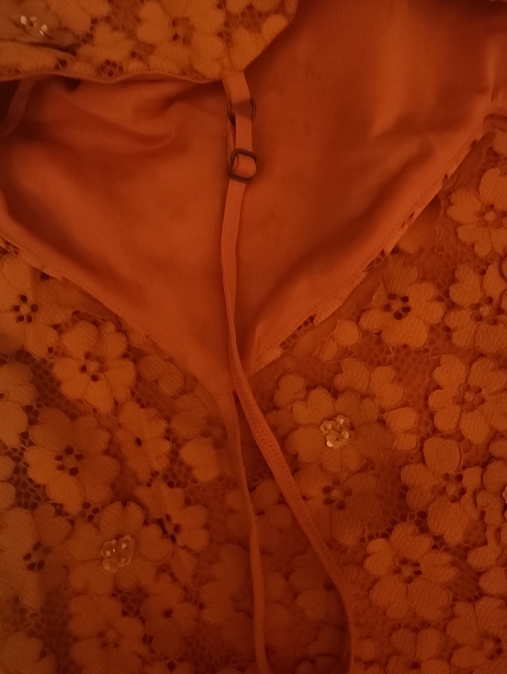 Michael Kors Coral Strapless Lace Dress - Picture 7 of 8